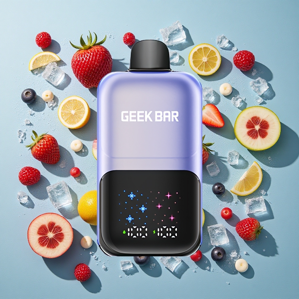 Mixed Berries Ice GEEK BAR 2GO Two Series 50000 Puffs Opladelig Batteri