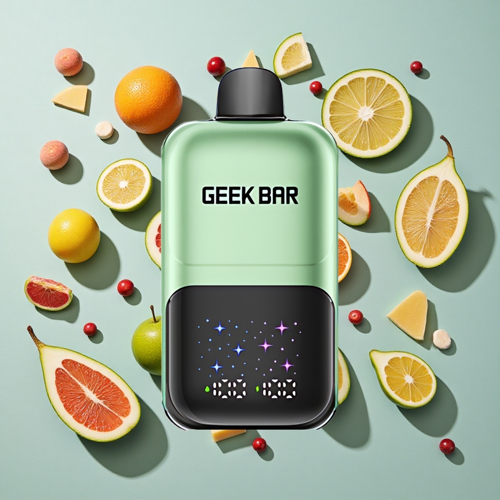 Sure Candy & Sure Frugter GEEK BAR 2GO Serie To op til 50000 Puffs med 20mL Kapacitet