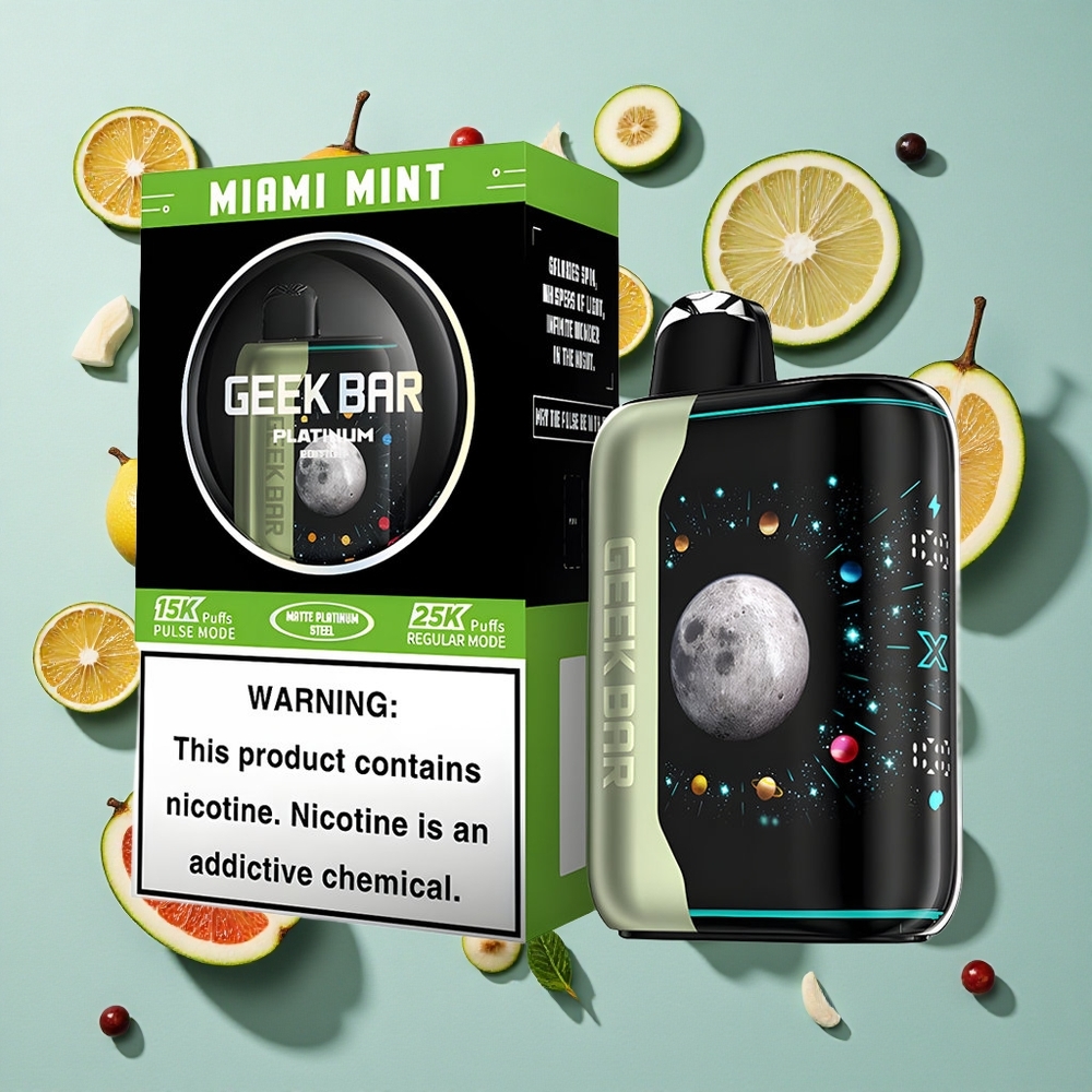 Miami Mint GEEK BAR Platinum Edition 25000 Puffs 20mL E-væske