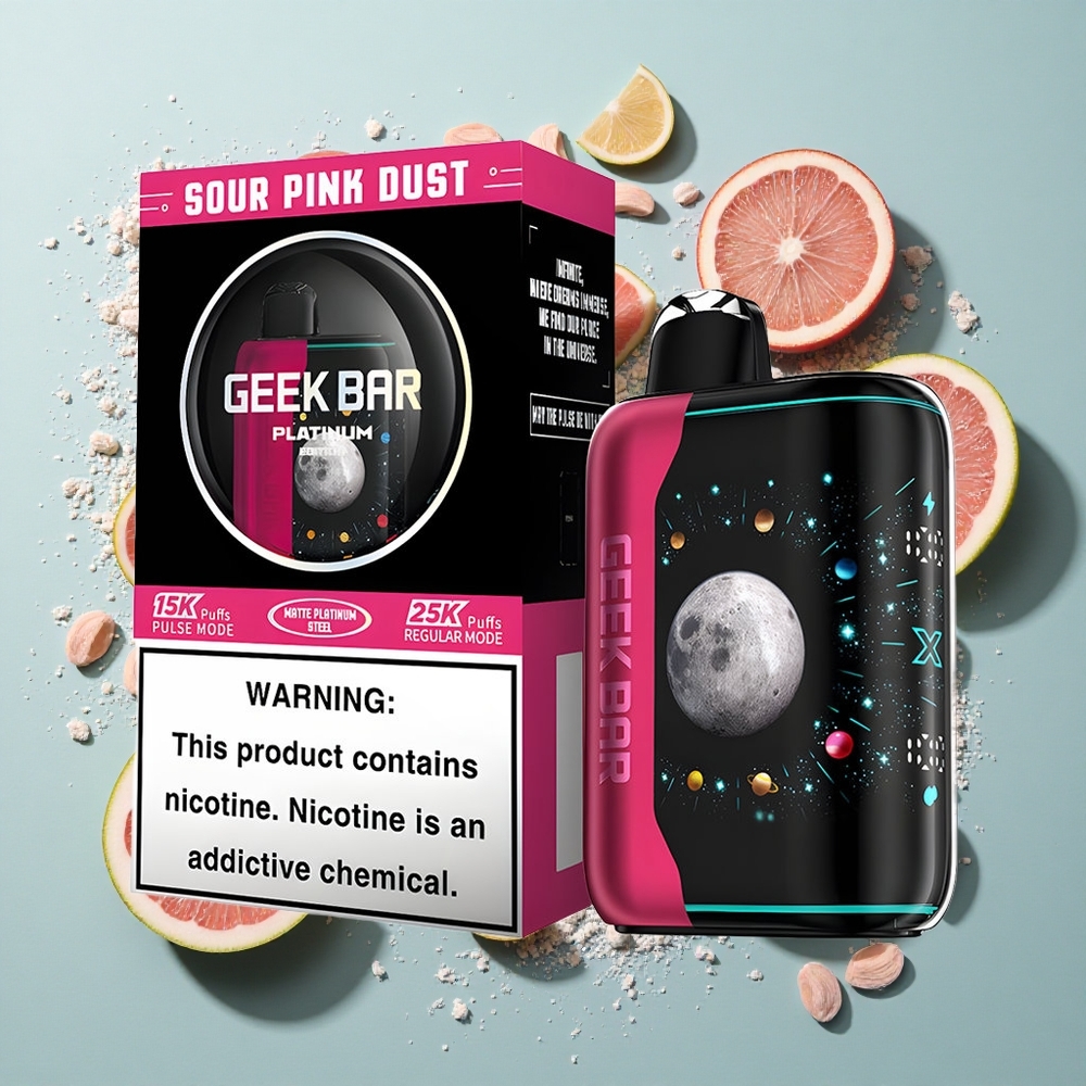 Sour Pink Dust GEEK BAR Platinum Edition 25000 puff med 20mL E-Liquid