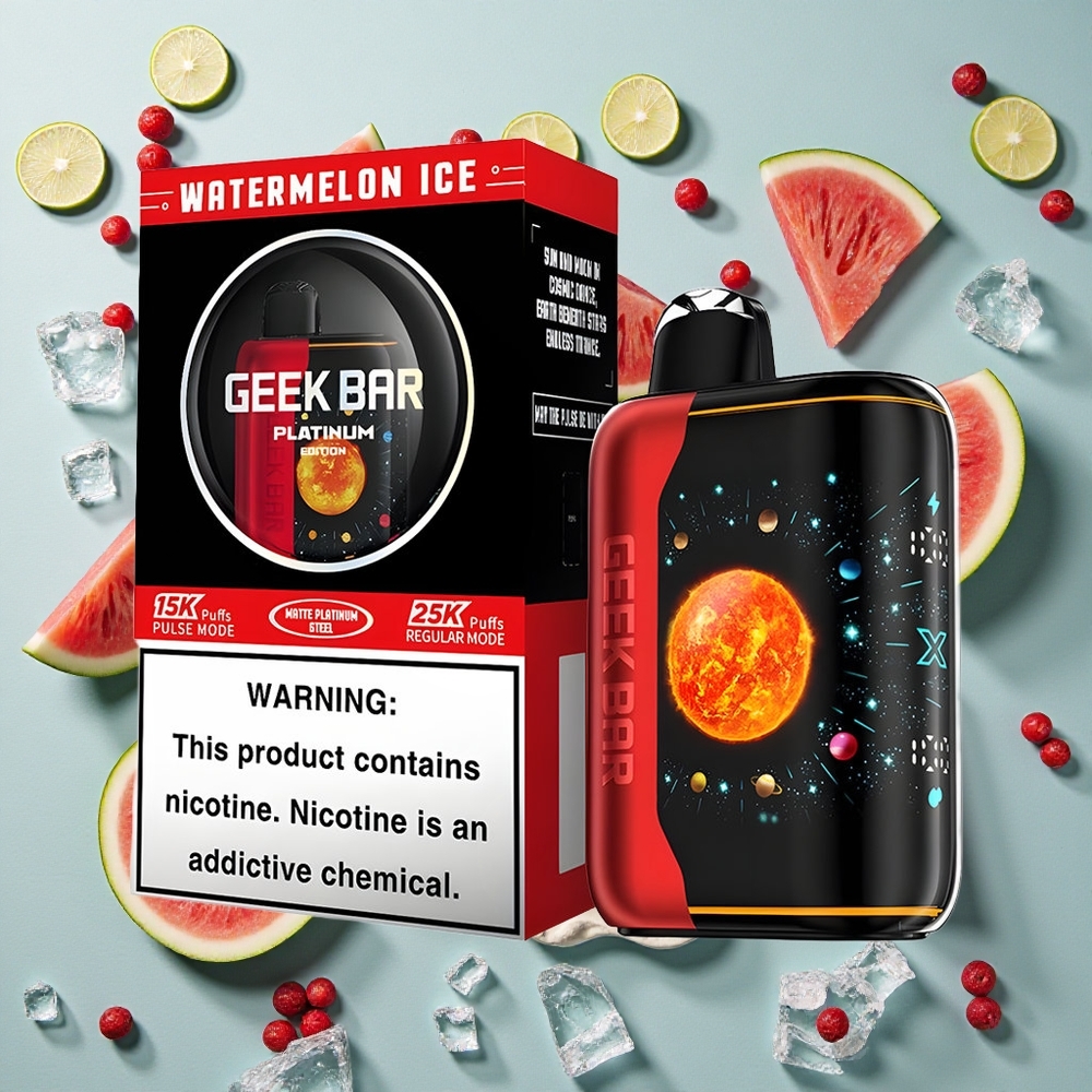 Vandmelon Is GEEK BAR Platinum Op til 25000 Puffs 2% nikotin