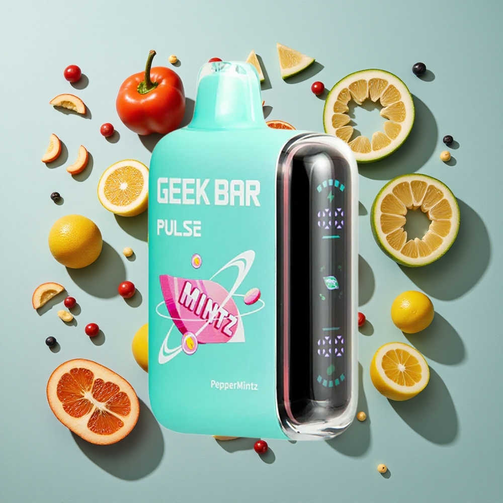 Mintz Edition Geek Bar Pulse 15.000 Puffs Justerbar Luftgennemstrømning