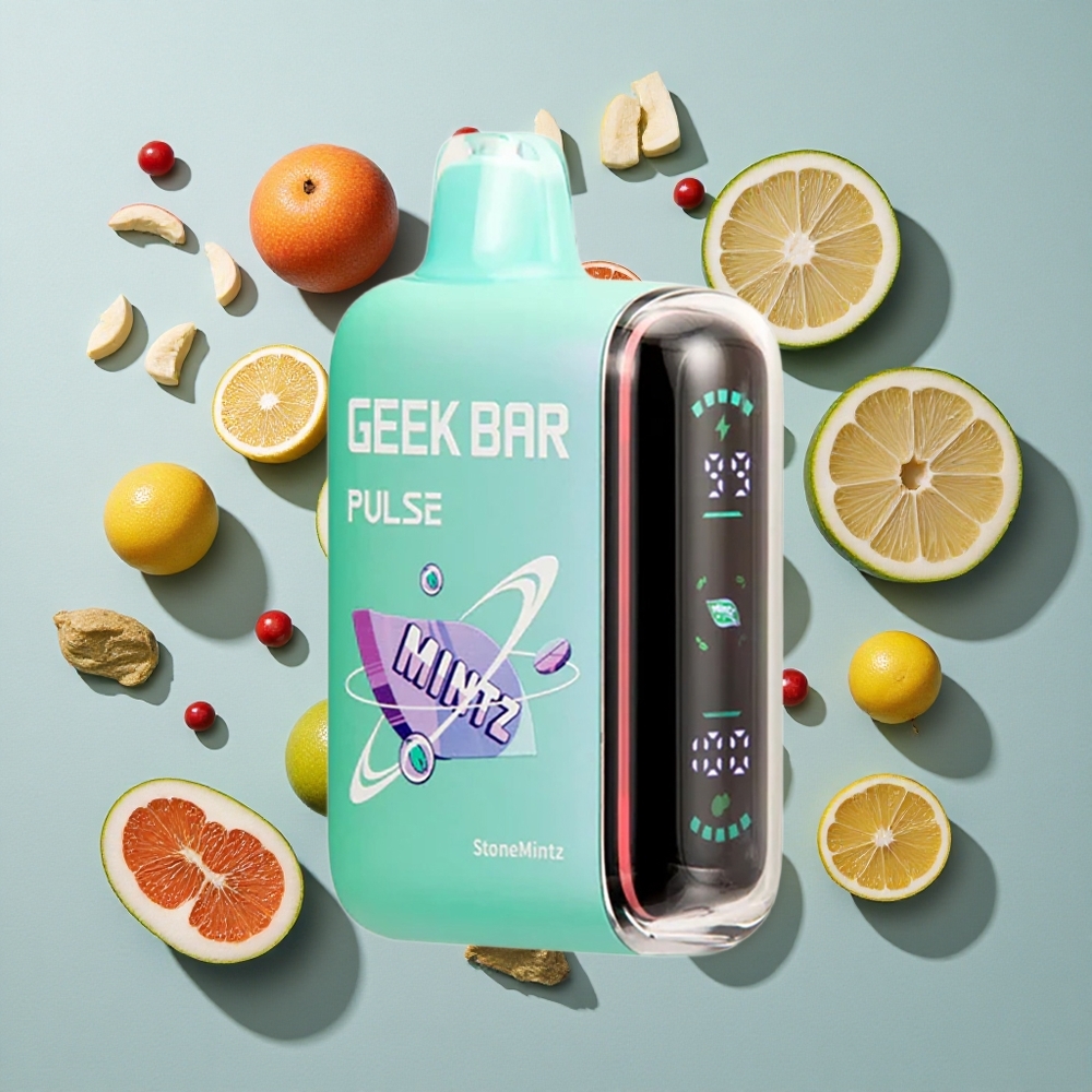 Mintz Edition Geek Bar Pulse 15.000 Puffs Justerbar Luftgennemstrømning