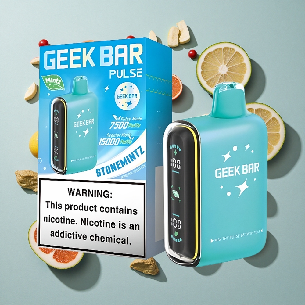 Mintz Edition Geek Bar Pulse 15.000 Puffs Justerbar Luftgennemstrømning