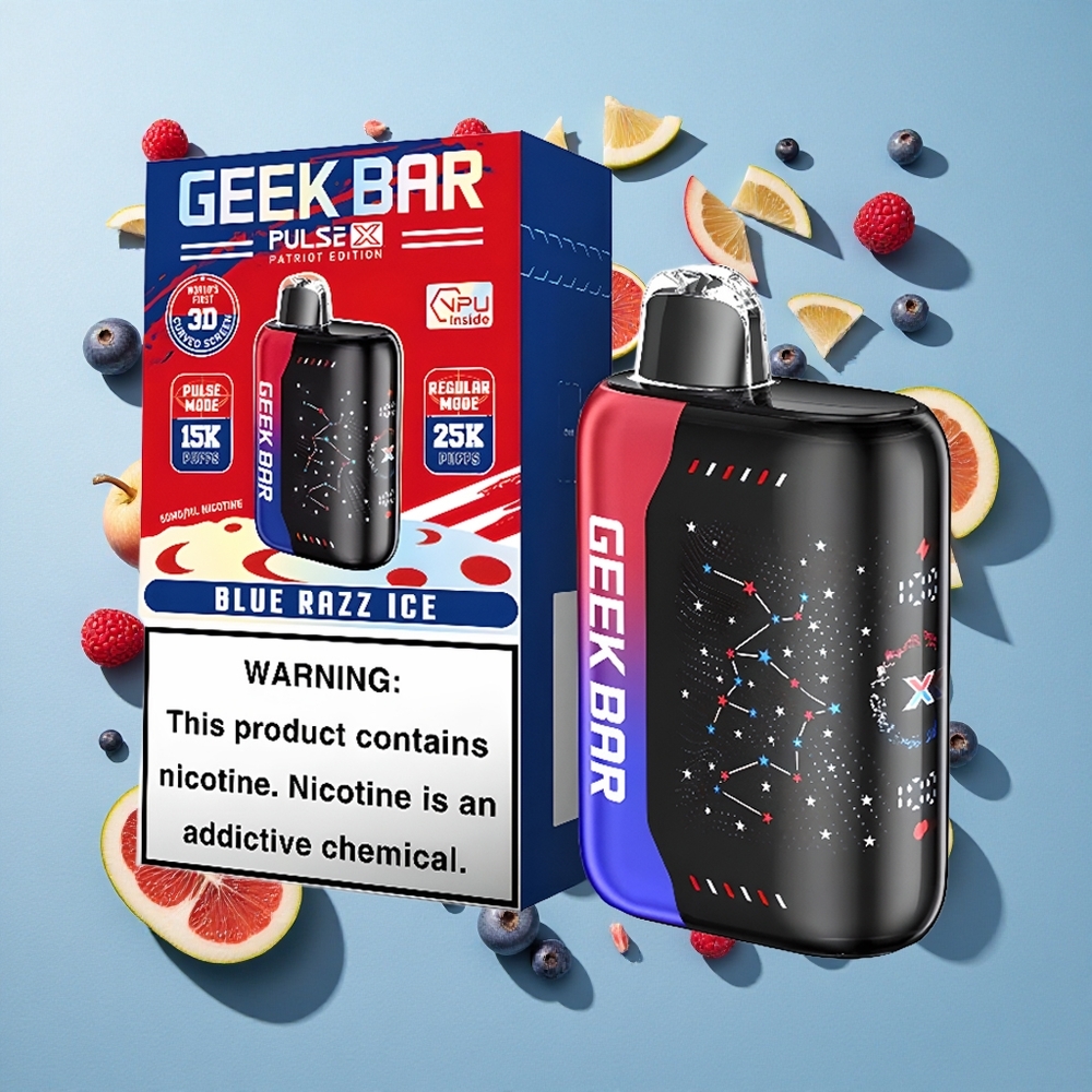 Patriot GEEK BAR Pulse X 25000 Puffs 18mL Forfyldt E-Væske