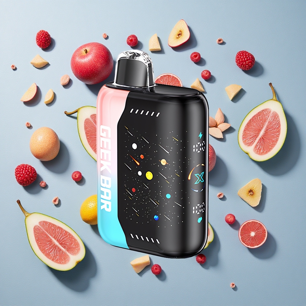 Rosa & Blå GEEK BAR Pulse X 42K Puffs Meteor Edition 5% nikotin
