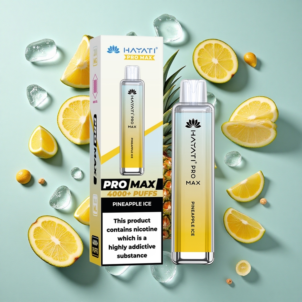 Ananas Is Hayati Pro Max 4000 Puffs Genanvendelig Vape med 1400mAh-batteri
