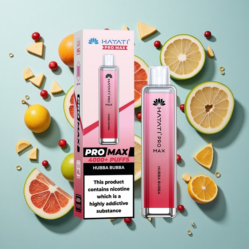 Hubba Bubba Hayati Pro Max 4000 Puffs Genanvendelig E-cigaret med 1400mAh batteri