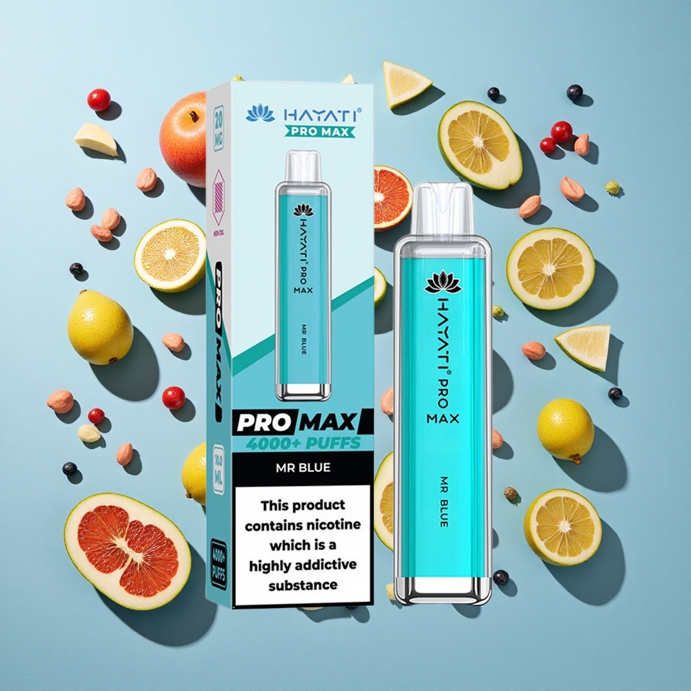 Mr Blue Hayati Pro Max 4000 Puffs Genanvendelig E-cigaret med 1400mAh batteri