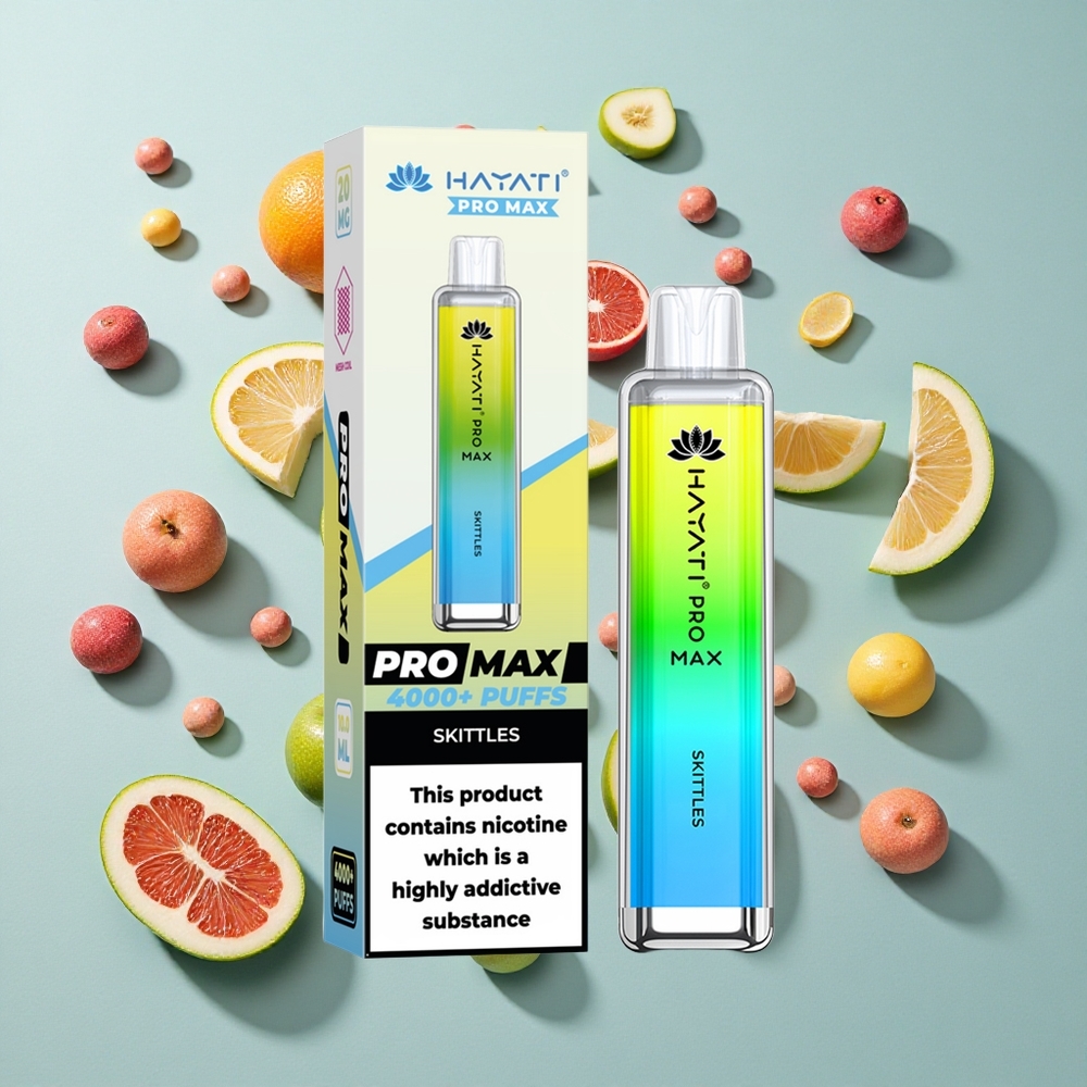 Skittles Hayati Pro Max 4000 Puffs Genanvendelig E-cigaret med 1400mAh batteri