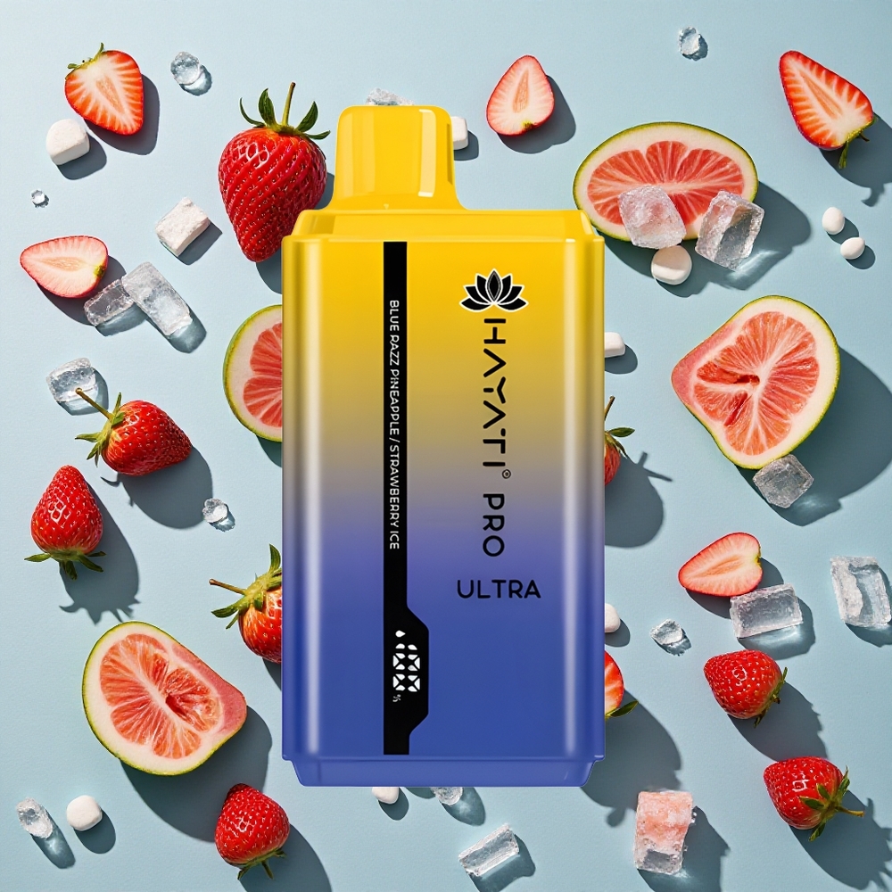 Blå Razz Ananas Hayati Pro Ultra 15000 Puffs 2 12ml