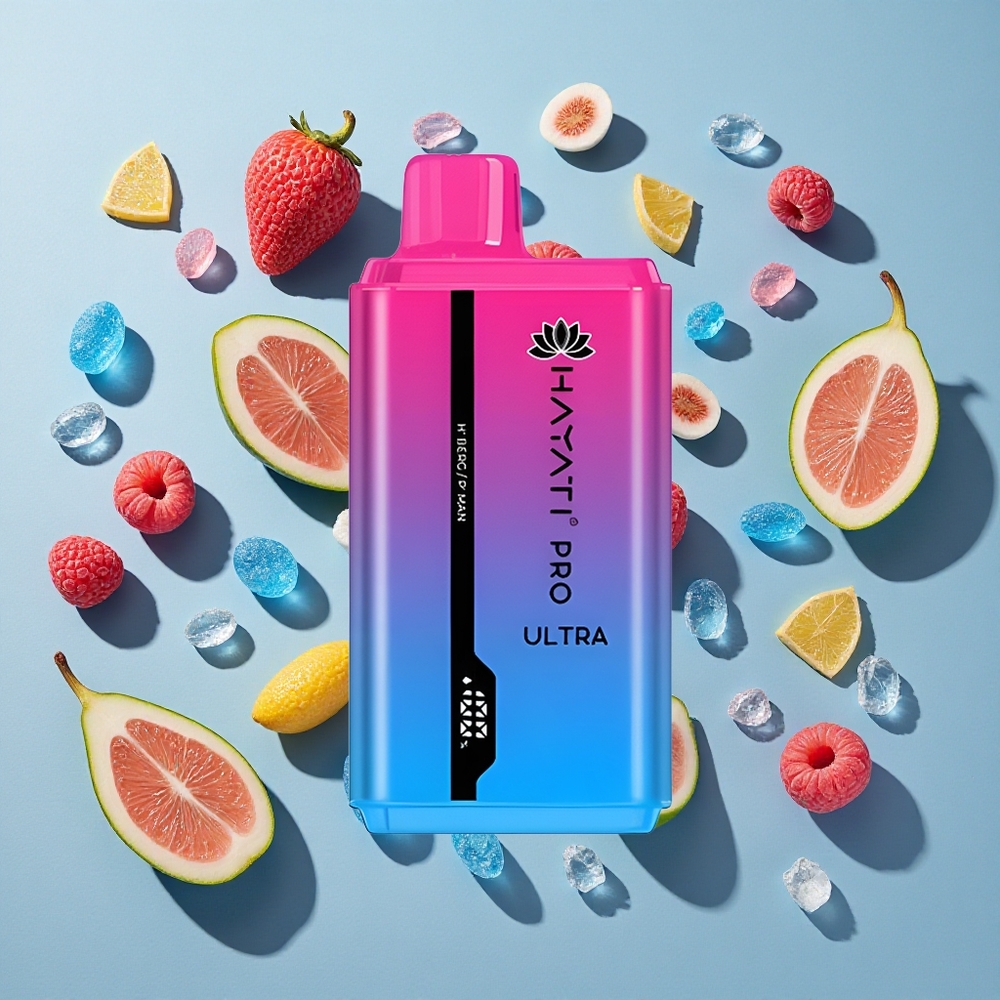 Blå Razz Gummy Bear Hayati Pro Ultra 15000 Puffs 2 12ml E-Væske