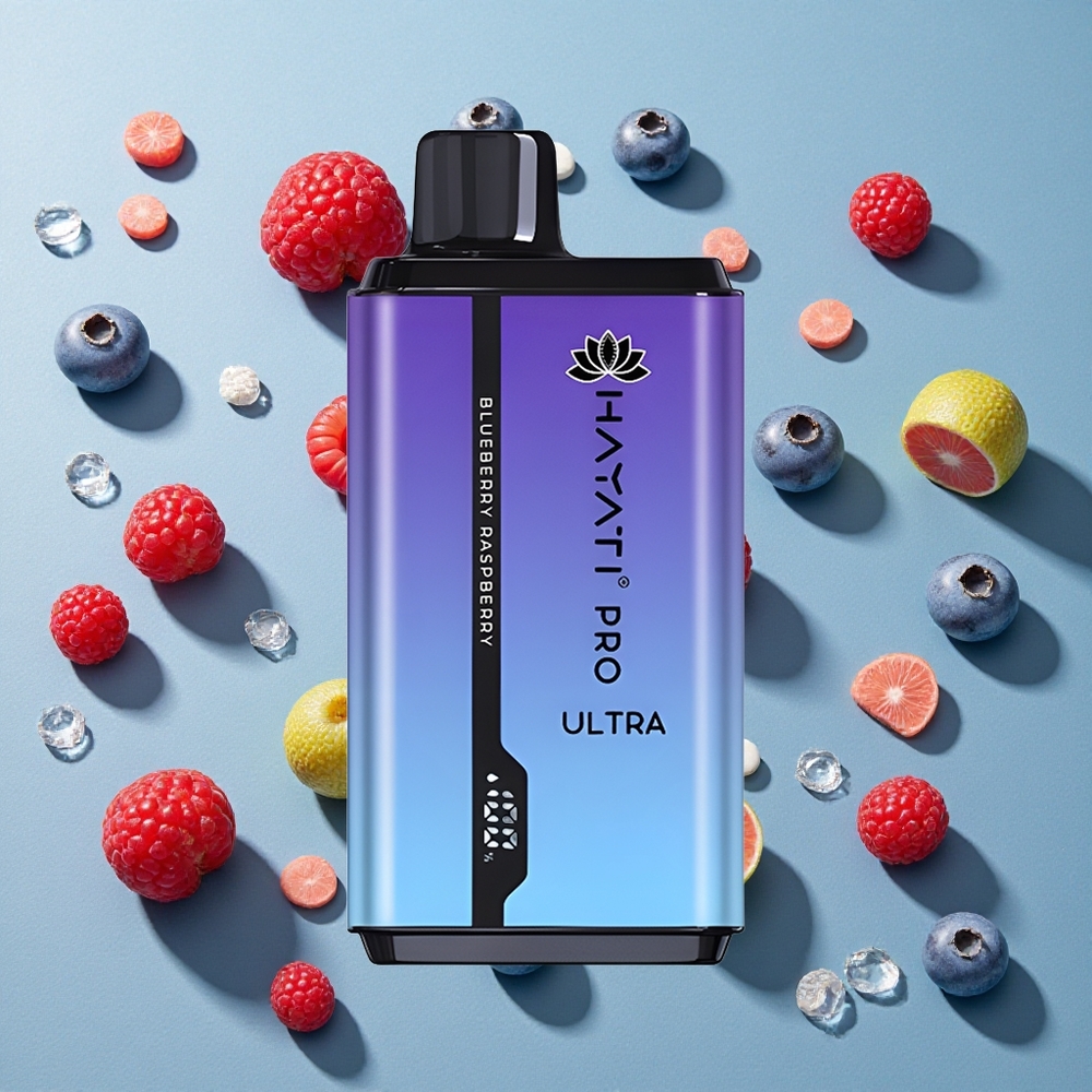 Blåbær Hindbær Hayati Pro Ultra 15000 Puffs 2 12ml