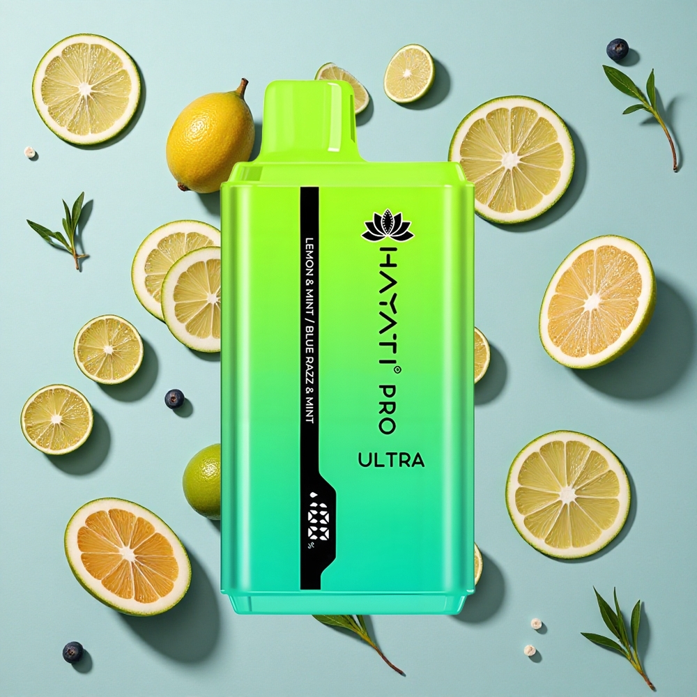 Citron & Mynte Blå Razz & Mynte Hayati Pro Ultra 15000 Puffs 2 12ml