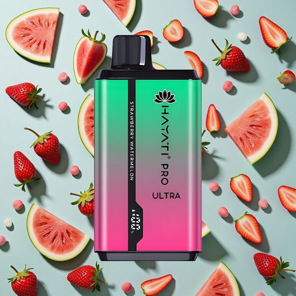 Jordbær Vandmelon Hayati Pro Ultra 15000 Puffs 2 12ml