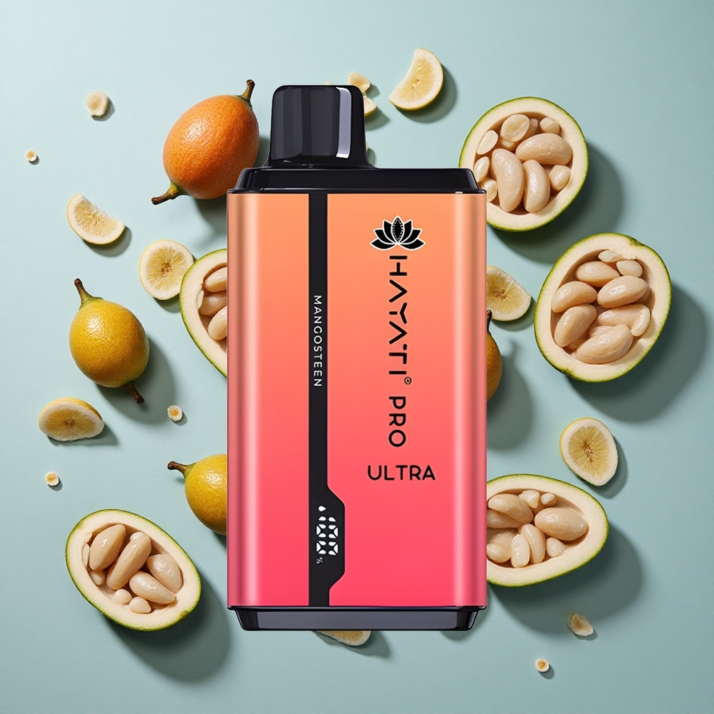 Mangosteen Hayati Pro Ultra 15000 Puffs E-cigaret med 2 12ml væske
