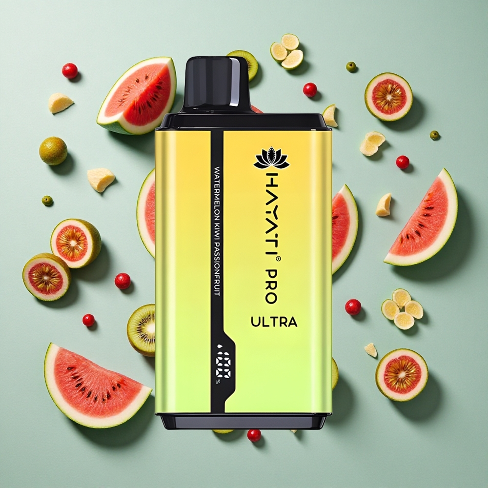 Vandmelon Kiwi Passionfrugt Hayati Pro Ultra 15000 Puffs 2 12ml