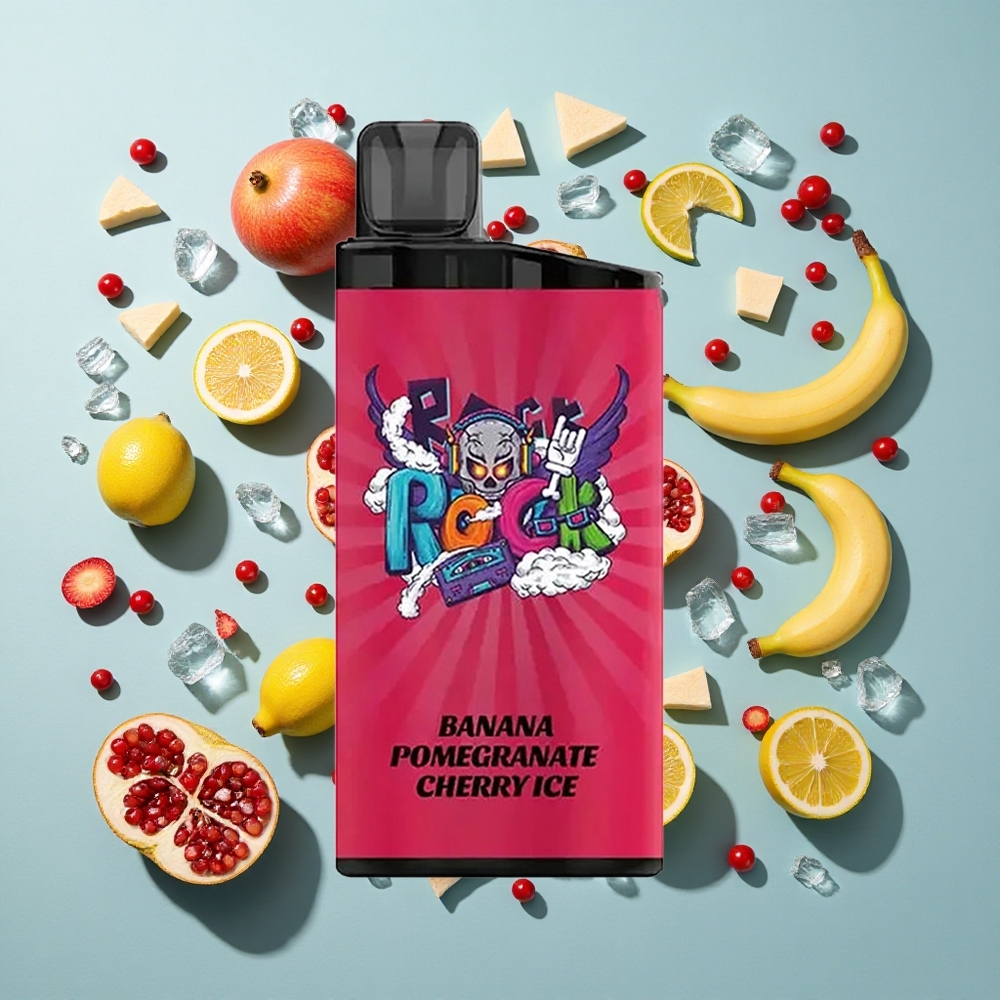 Banana Granatæble Kirsebær Is IGET Bar 3500 Puffs 1400 mAh