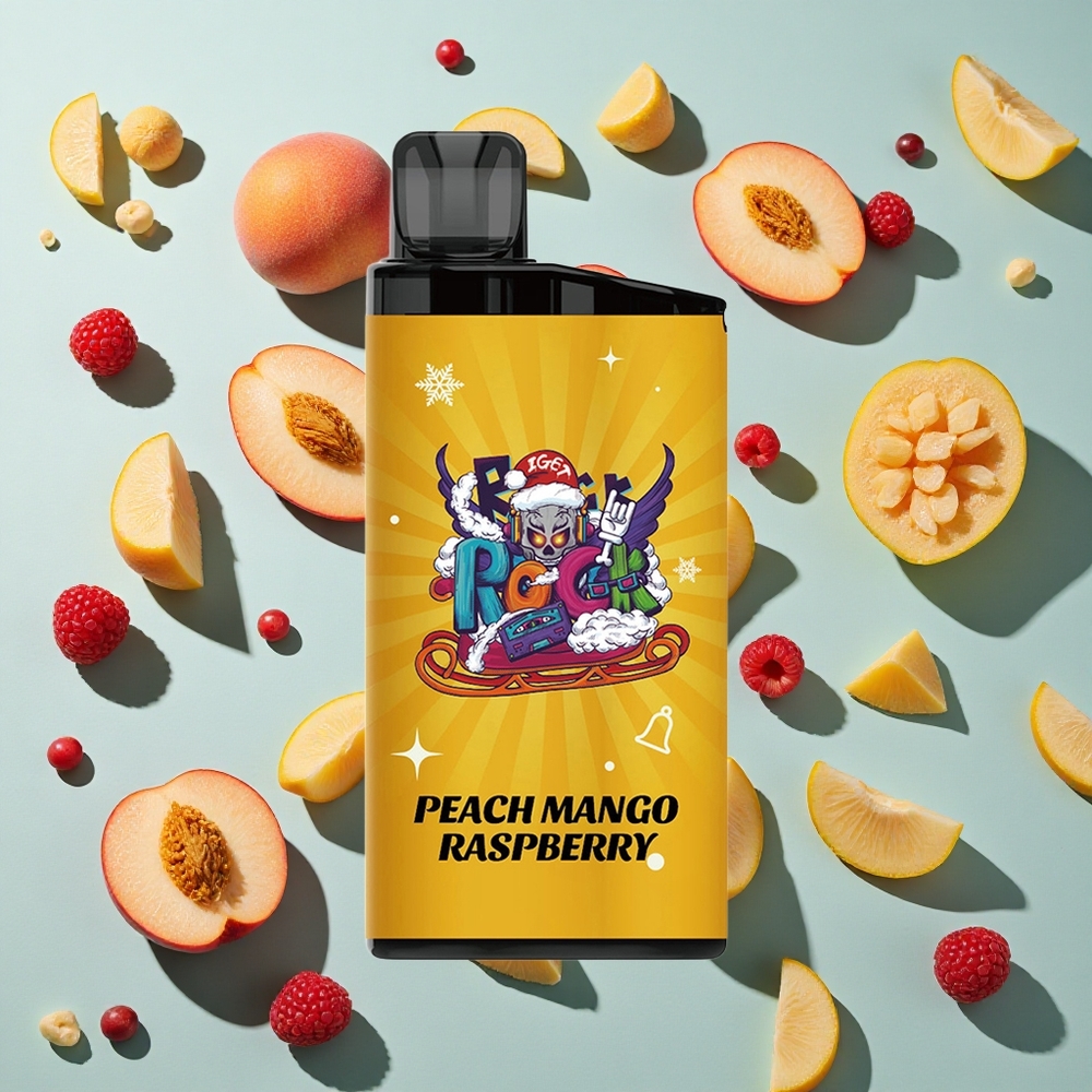 Fersken Mango Hindbær IGET Bar 3500 Puffs 1400 mAh
