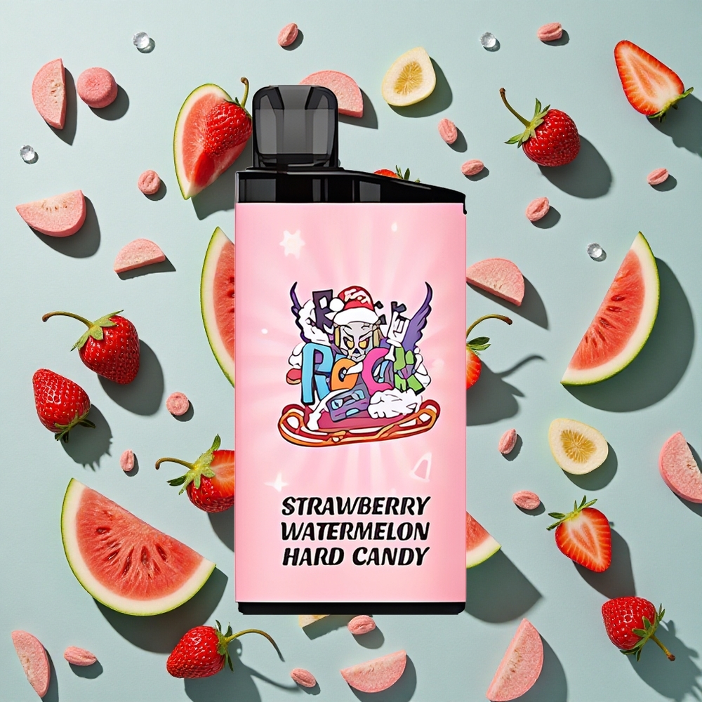 Jordbær Vandmelon Hard Candy IGET Bar 3500 Puffs (Op til 3500 Puffs)