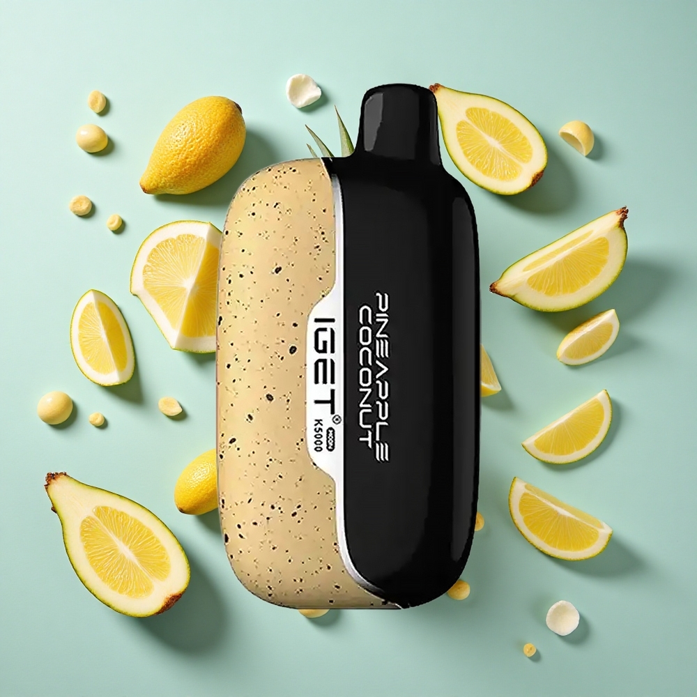 Ananas Kokos IGET Moon op til 5000 Puffs Størrelse: 49,5x25,3x99,4 mm