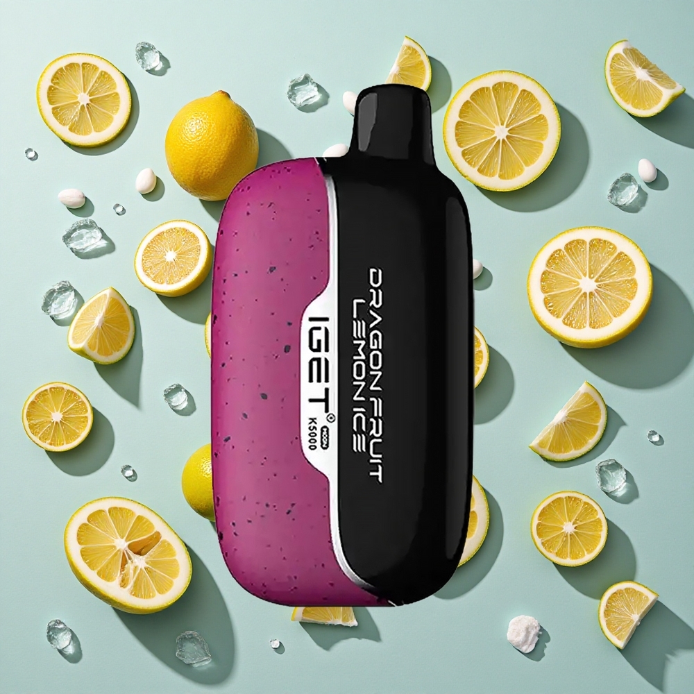 Dragefrugt Citron Is IGET Moon K5000 Puffs Op til 5000 Puffs