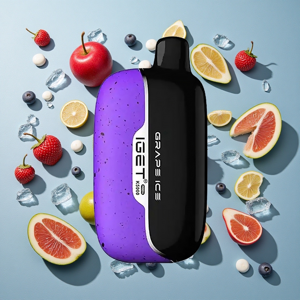 Grape Ice IGET Moon K5000 Puffs Op til 5000 Puffs