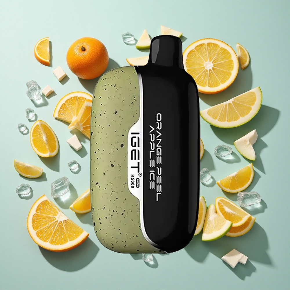 Orange Peel Apple Ice IGET Moon K5000 Puffs Op til 5000 Puffs