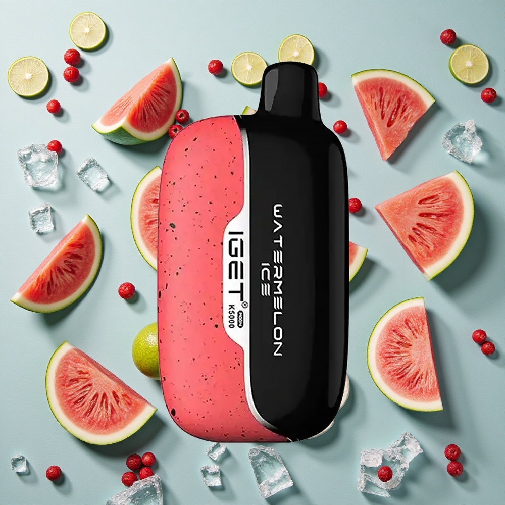 Vandmelon Is IGET Moon K5000 Puds Op til 5000 Puffs PC Materiale