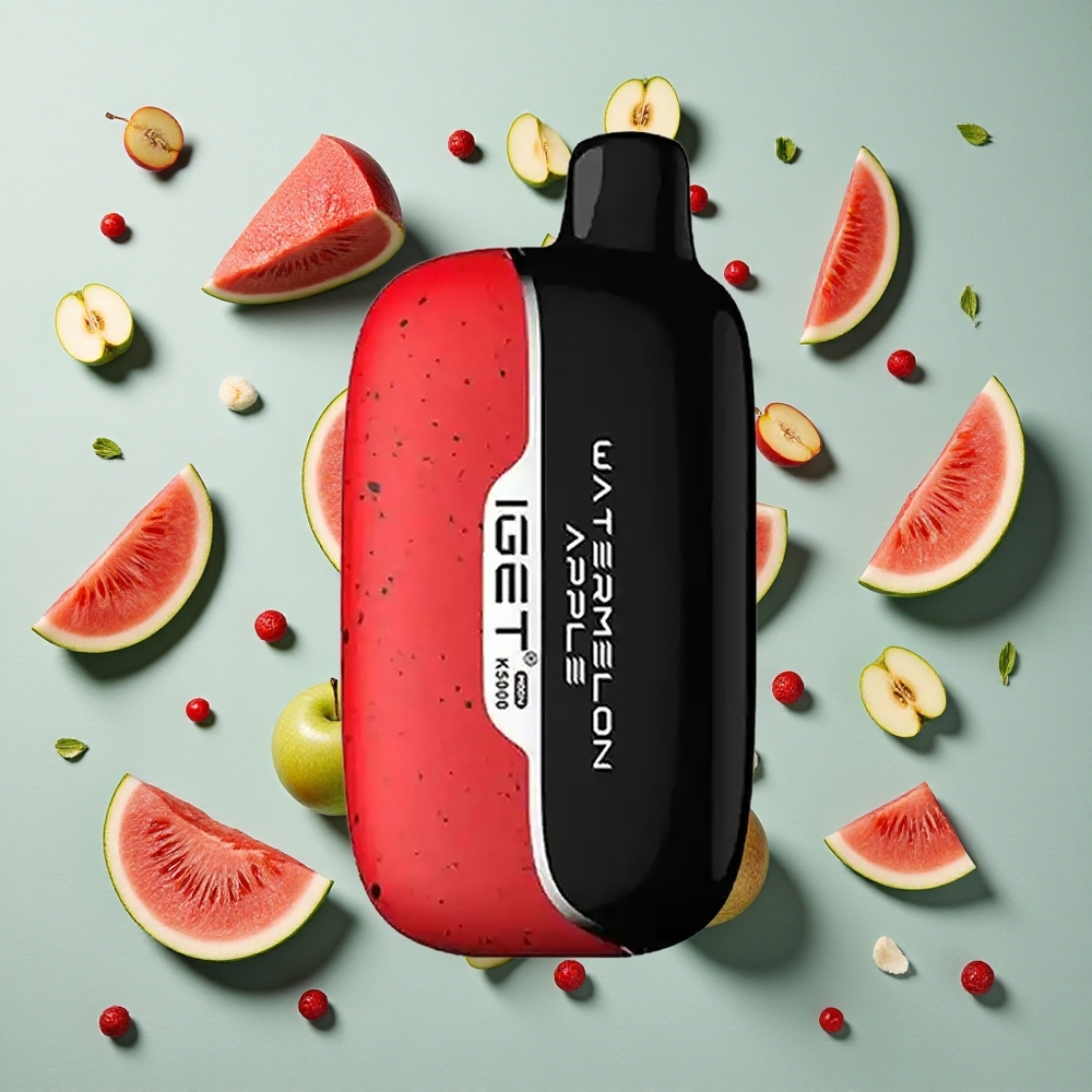 Vandmelon Æble IGET Moon K5000 Puffs Op til 5000 Puffs PC 1.35 Ohm