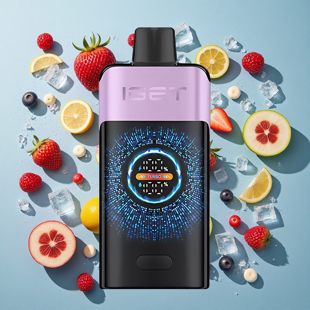 Blandede Bær Ice IGET ONE 12000 Puffs 2700 mAh Batterikapacitet