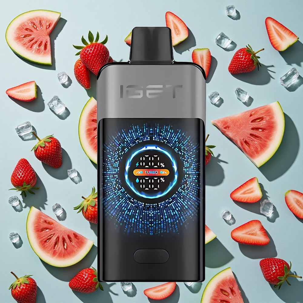 Jordbær Vandmelon Is IGET ONE 12000 Puffs 2700 mAh Batterikapacitet
