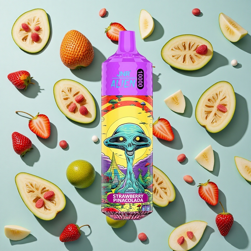 Jordbær Pina Colada JNR Alien 10000 Puffs 20ml E-væske