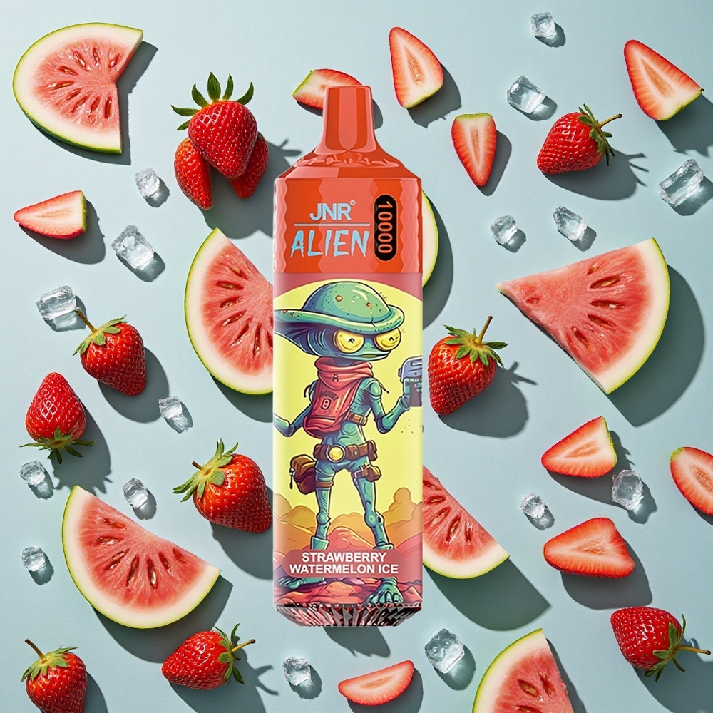Jordbær Vandmelon Is JNR Alien 10000 Puffs 850mAh Batterikapacitet