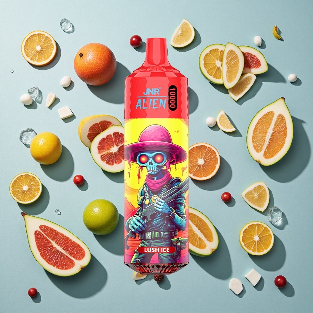 Lush Ice JNR Alien 10000 Puffs 20ml E-liquid Type-C Hurtigopladning