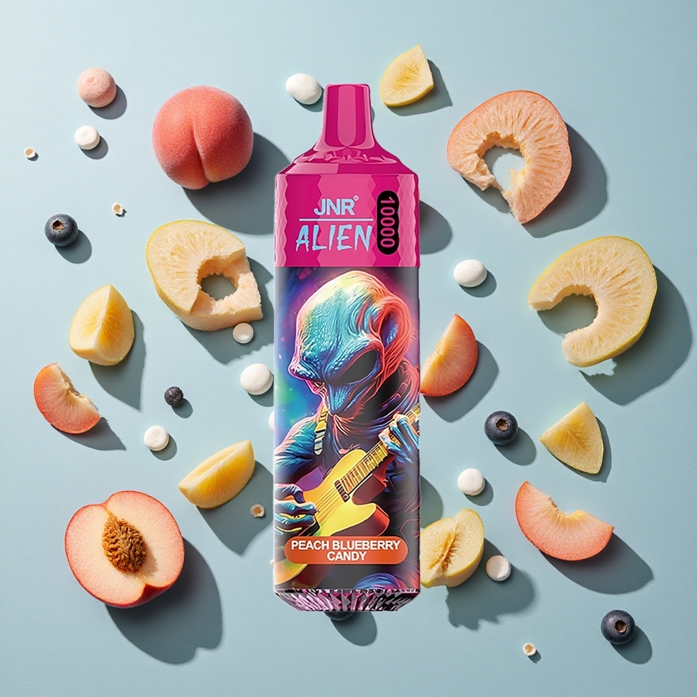 Peach Blueberry Candy JNR Alien 10000 Puffs 20ml E-liquid