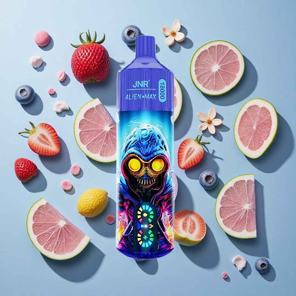 Blåbær Bubblegum JNR Alien Max 18000 Puffs 28ml E-væske