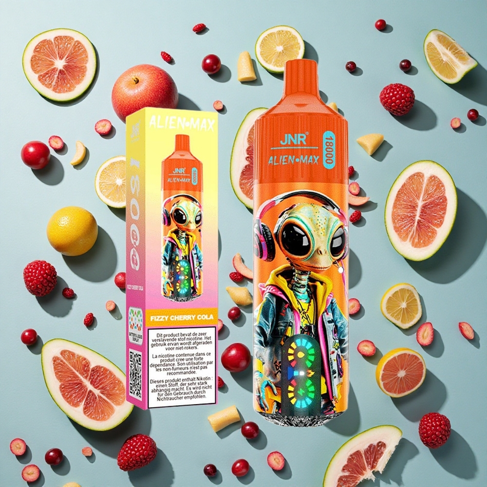 Fizzy Cherry Cola JNR Alien Max 18000 Puffs 28ml E-væske