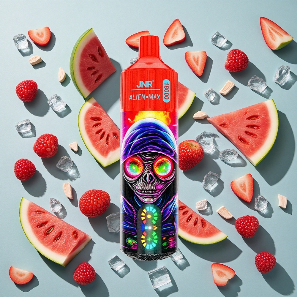 Hindbær Vandmelon Is JNR Alien Max 18000 Puffs 28ml E-væske