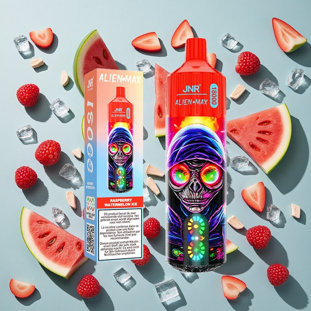 Hindbær Vandmelon Is JNR Alien Max 18000 Puffs 28ml E-væske