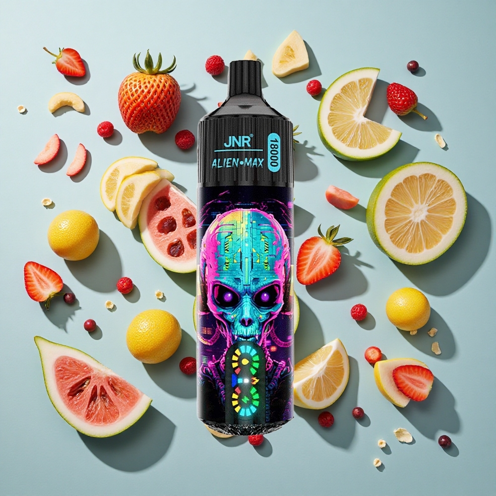 Hubba Bubba Jordbær JNR Alien Max 18000 Puffs 28ml E-væske