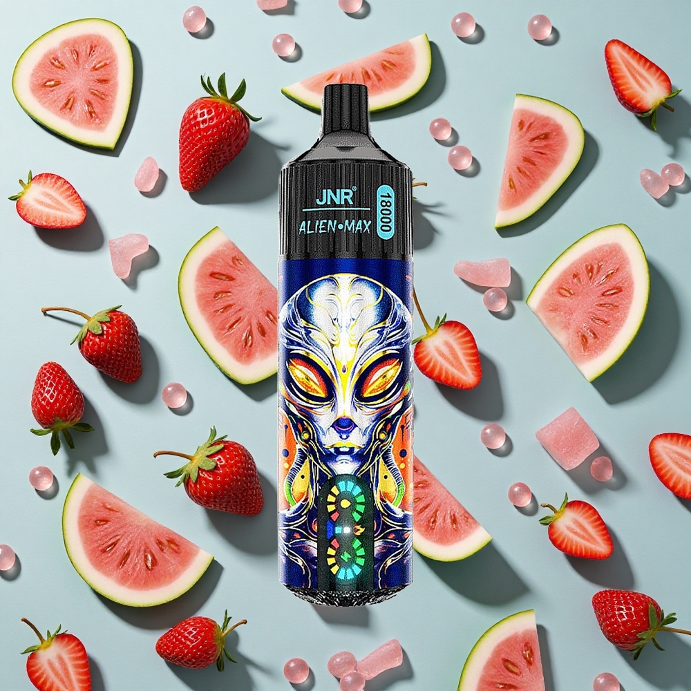 Jordbær Vandmelon Bubblegum JNR Alien Max 18000 Puffs 28ml E-liquid