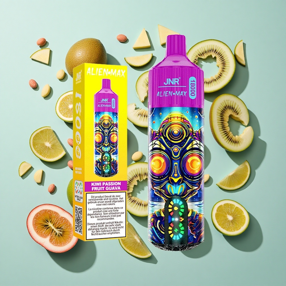 Kiwi Passion Fruit Guava JNR Alien Max 18000 Puffs 28ml E-liquid