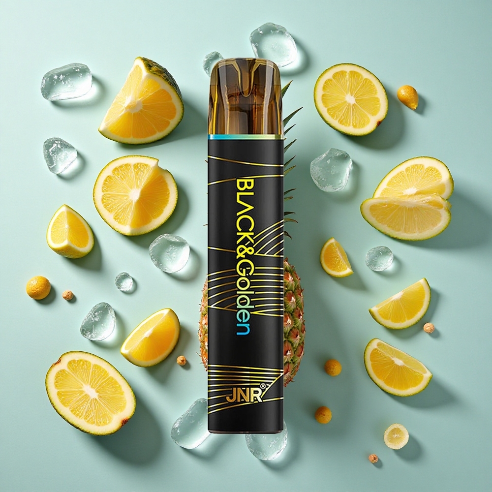 Pineapple Ice JNR Black&Golden 800 Puffs 2ml E-Liquid Kapacitet