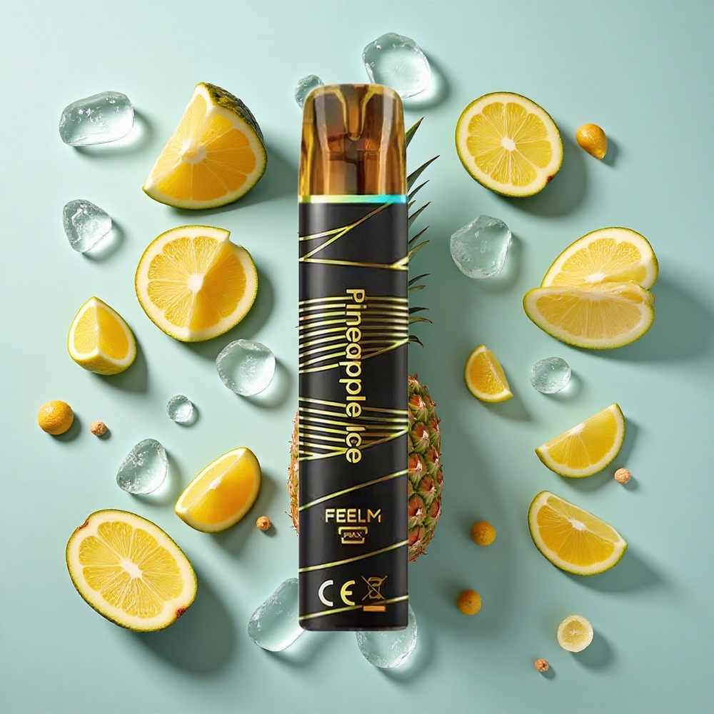 Pineapple Ice JNR Black&Golden 800 Puffs 2ml E-Liquid Kapacitet