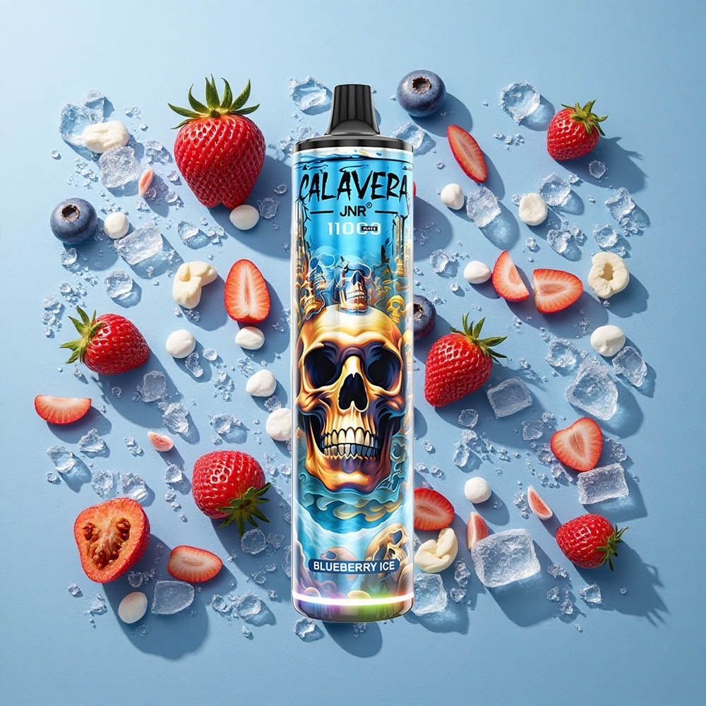 Blåbær Is JNR Calavera 11000 Puffs 21ml E-Væske Kapacitet
