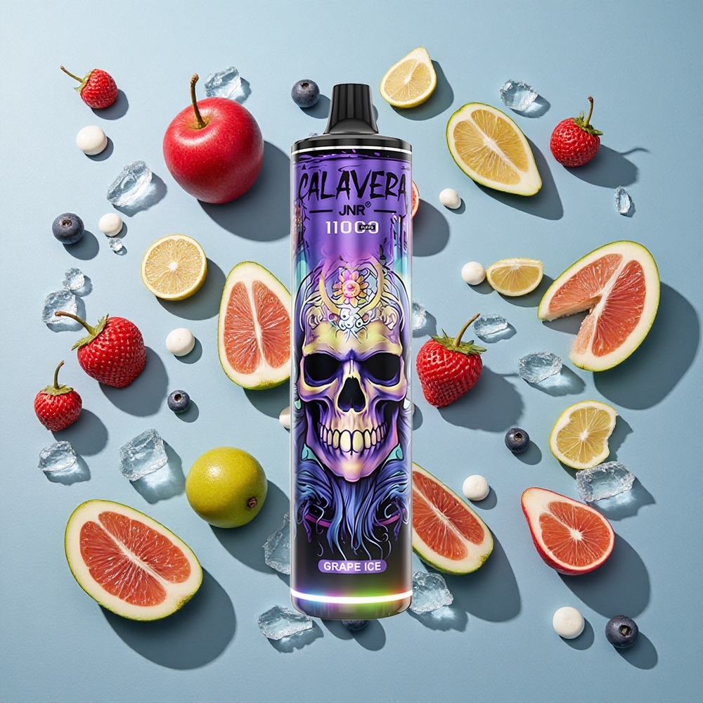 Grape Ice JNR Calavera 11000 Puffs 850 mAh Batterikapacitet