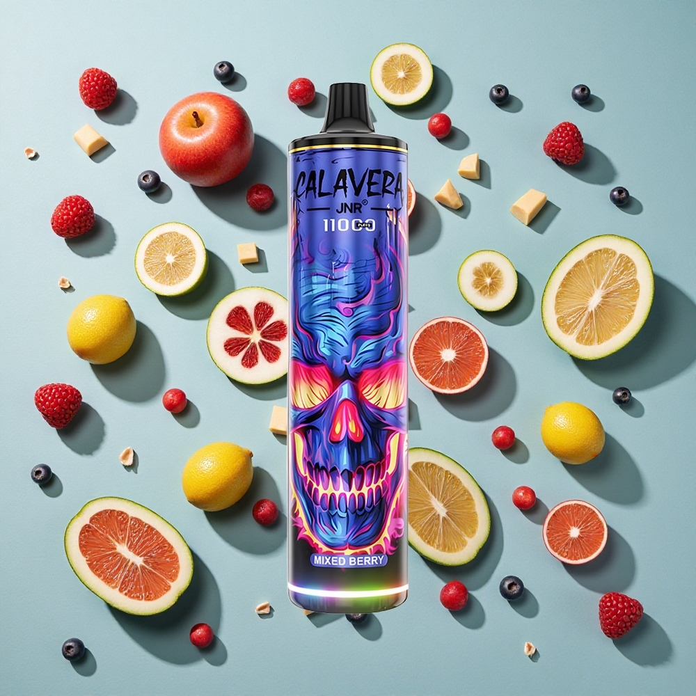 Mixed Berry JNR Calavera 11000 Puffs 21ml E-Væske Kapacitet