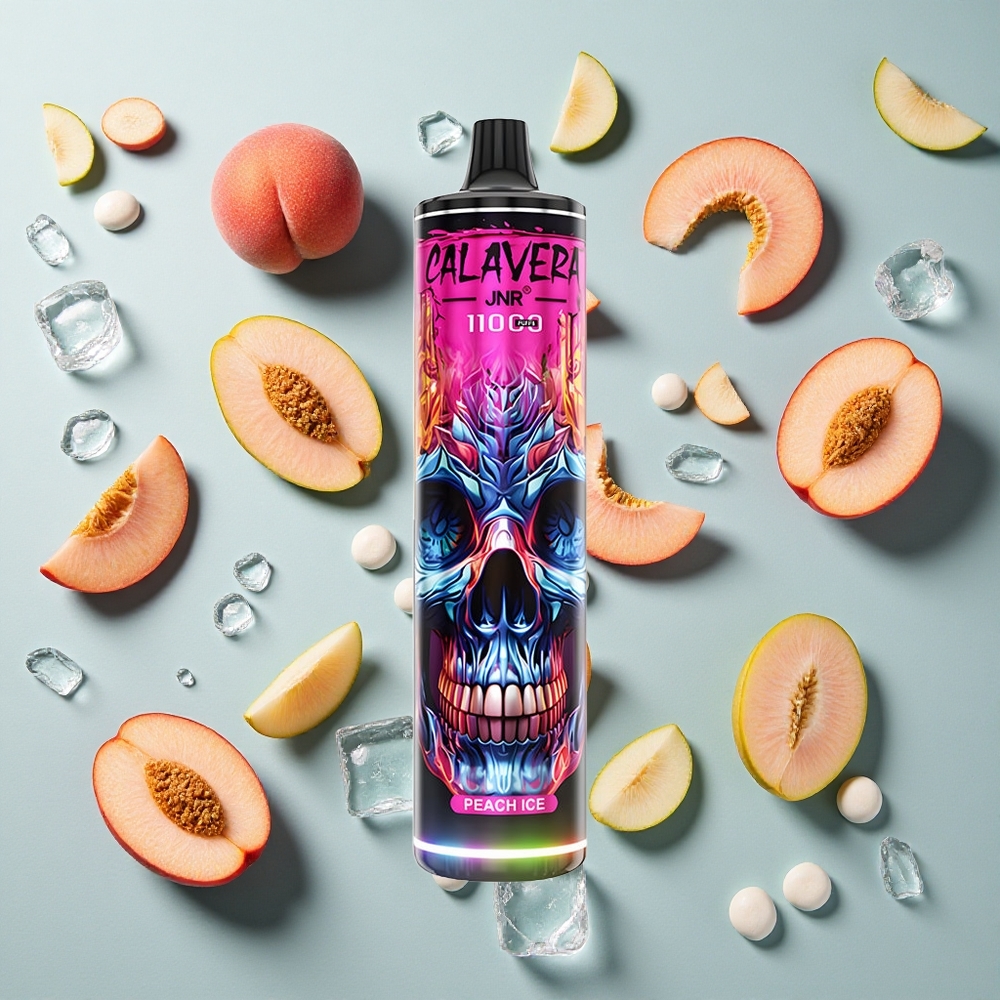 Peach Ice JNR Calavera 11000 Puffs Engangs Vape med 850 mAh Batteri