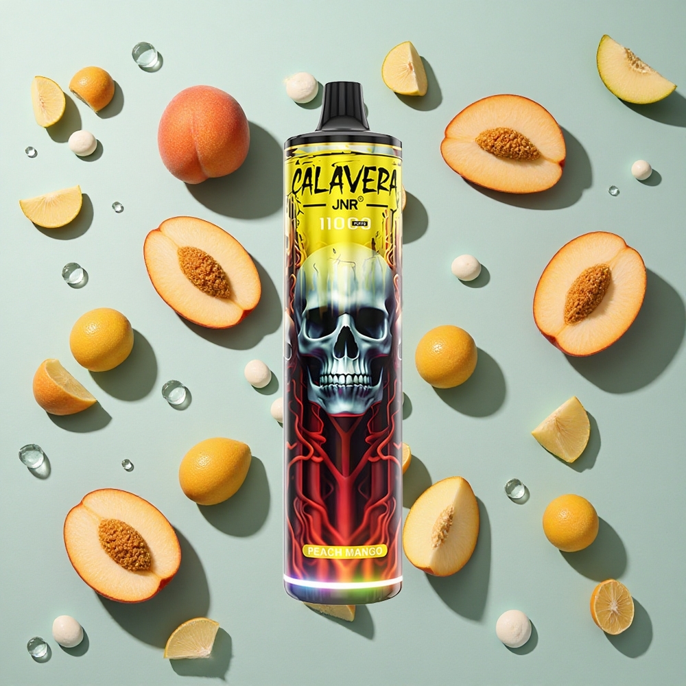 Peach Mango JNR Calavera 11000 Puffs 21ml E-Liquid Kapacitet